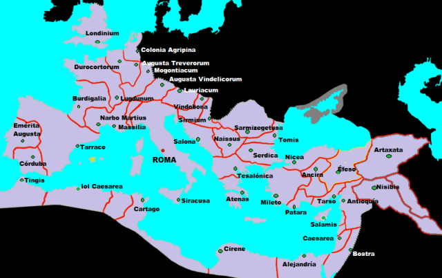 Capitales de las Provincias del Imperio Romano.©
