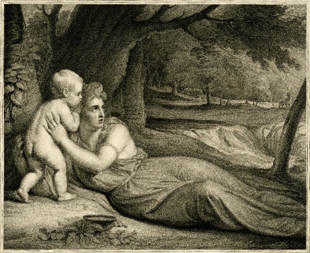 Álope e Hipotoonte (grabado de Richard Earlom, 1743 - 1822)